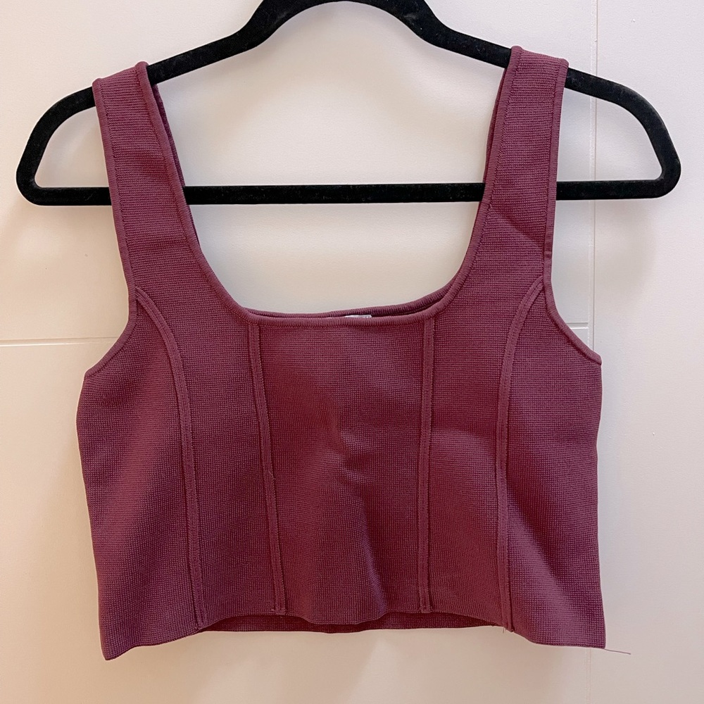 Zara bustier crop top